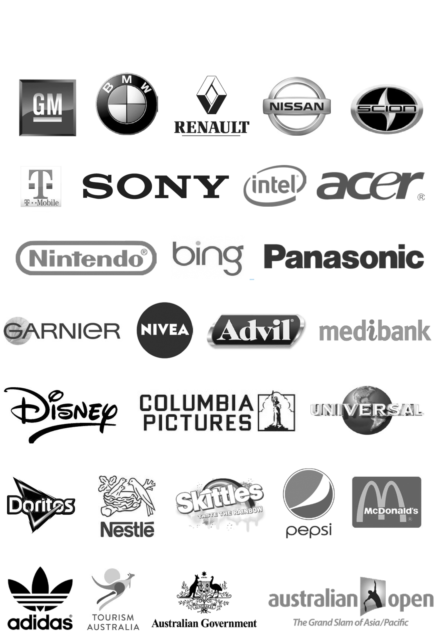 Global brand logos